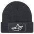 Herren Beanie mit Patch Strickmütze  Aufdruck Boot Design Maritim Lustig Mütze Männergeschenk für Bootsliebhaber  Moonworks®preview