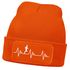 Herren Beanie mit Patch Strickmütze Aufdruck Herzschlag Joggen Sport Outdoor Fashion Lustig Mütze Männer Moonworks®preview