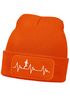 Herren Beanie mit Patch Strickmütze Aufdruck Herzschlag Joggen Sport Outdoor Fashion Lustig Mütze Männer Moonworks®preview