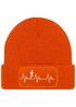 Herren Beanie mit Patch Strickmütze Aufdruck Herzschlag Joggen Sport Outdoor Fashion Lustig Mütze Männer Moonworks®preview