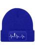 Herren Beanie mit Patch Strickmütze Aufdruck Herzschlag Joggen Sport Outdoor Fashion Lustig Mütze Männer Moonworks®preview