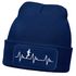 Herren Beanie mit Patch Strickmütze Aufdruck Herzschlag Joggen Sport Outdoor Fashion Lustig Mütze Männer Moonworks®preview