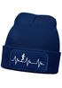 Herren Beanie mit Patch Strickmütze Aufdruck Herzschlag Joggen Sport Outdoor Fashion Lustig Mütze Männer Moonworks®preview