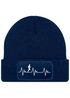 Herren Beanie mit Patch Strickmütze Aufdruck Herzschlag Joggen Sport Outdoor Fashion Lustig Mütze Männer Moonworks®preview