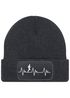 Herren Beanie mit Patch Strickmütze Aufdruck Herzschlag Joggen Sport Outdoor Fashion Lustig Mütze Männer Moonworks®preview