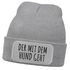 Herren Beanie mit Patch Strickmütze Gassi gehen Spruch Aufdruck Lustig Mütze Männer Geschenk Hundebesitzer Moonworks®preview