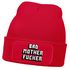 Herren Beanie mit Patch Strickmütze mit  Design Spruch Bad Motherfucker Mütze Männergeschenke Lustig Moonworks®preview