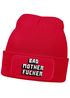 Herren Beanie mit Patch Strickmütze mit  Design Spruch Bad Motherfucker Mütze Männergeschenke Lustig Moonworks®preview