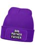 Herren Beanie mit Patch Strickmütze mit  Design Spruch Bad Motherfucker Mütze Männergeschenke Lustig Moonworks®preview