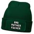 Herren Beanie mit Patch Strickmütze mit  Design Spruch Bad Motherfucker Mütze Männergeschenke Lustig Moonworks®preview