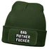 Herren Beanie mit Patch Strickmütze mit  Design Spruch Bad Motherfucker Mütze Männergeschenke Lustig Moonworks®preview