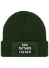 Herren Beanie mit Patch Strickmütze mit  Design Spruch Bad Motherfucker Mütze Männergeschenke Lustig Moonworks®preview
