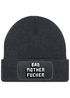 Herren Beanie mit Patch Strickmütze mit  Design Spruch Bad Motherfucker Mütze Männergeschenke Lustig Moonworks®preview