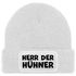 Herren Beanie mit Patch Strickmütze mit it Spruch Herr der Hühner lustig Geschenk für Hühnerbauer Hühnerhaltung Geflügelhof Moonworks®preview