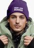 Herren Beanie mit Patch Strickmütze mit it Spruch Herr der Hühner lustig Geschenk für Hühnerbauer Hühnerhaltung Geflügelhof Moonworks®preview