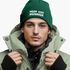 Herren Beanie mit Patch Strickmütze mit it Spruch Herr der Hühner lustig Geschenk für Hühnerbauer Hühnerhaltung Geflügelhof Moonworks®preview