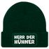 Herren Beanie mit Patch Strickmütze mit it Spruch Herr der Hühner lustig Geschenk für Hühnerbauer Hühnerhaltung Geflügelhof Moonworks®preview