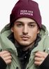 Herren Beanie mit Patch Strickmütze mit it Spruch Herr der Hühner lustig Geschenk für Hühnerbauer Hühnerhaltung Geflügelhof Moonworks®preview