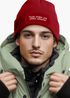 Herren Beanie mit Patch Strickmütze mit it Spruch Herr der Hühner lustig Geschenk für Männer und Hühnerhalter Moonworks®preview