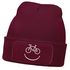 Herren Beanie mit Patch Strickmütze mit Spruch Aufdruck Fahrrad Smile Lustig Mütze Männer Moonworks®preview