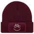 Herren Beanie mit Patch Strickmütze mit Spruch Aufdruck Fahrrad Smile Lustig Mütze Männer Moonworks®preview