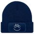Herren Beanie mit Patch Strickmütze mit Spruch Aufdruck Fahrrad Smile Lustig Mütze Männer Moonworks®preview