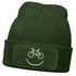 Herren Beanie mit Patch Strickmütze mit Spruch Aufdruck Fahrrad Smile Lustig Mütze Männer Moonworks®preview