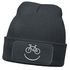 Herren Beanie mit Patch Strickmütze mit Spruch Aufdruck Fahrrad Smile Lustig Mütze Männer Moonworks®preview
