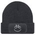 Herren Beanie mit Patch Strickmütze mit Spruch Aufdruck Fahrrad Smile Lustig Mütze Männer Moonworks®preview