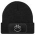 Herren Beanie mit Patch Strickmütze mit Spruch Aufdruck Fahrrad Smile Lustig Mütze Männer Moonworks®preview