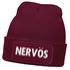 Herren Beanie mit Patch Strickmütze mit Spruch Aufdruck Lustig Nervös Mütze Männer Geschenk Moonworks®preview