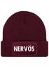Herren Beanie mit Patch Strickmütze mit Spruch Aufdruck Lustig Nervös Mütze Männer Geschenk Moonworks®preview