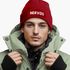 Herren Beanie mit Patch Strickmütze mit Spruch Aufdruck Lustig Nervös Mütze Männer Geschenk Moonworks®preview