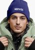 Herren Beanie mit Patch Strickmütze mit Spruch Aufdruck Lustig Nervös Mütze Männer Geschenk Moonworks®preview