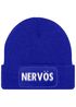 Herren Beanie mit Patch Strickmütze mit Spruch Aufdruck Lustig Nervös Mütze Männer Geschenk Moonworks®preview