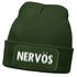 Herren Beanie mit Patch Strickmütze mit Spruch Aufdruck Lustig Nervös Mütze Männer Geschenk Moonworks®preview