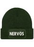 Herren Beanie mit Patch Strickmütze mit Spruch Aufdruck Lustig Nervös Mütze Männer Geschenk Moonworks®preview