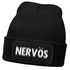 Herren Beanie mit Patch Strickmütze mit Spruch Aufdruck Lustig Nervös Mütze Männer Geschenk Moonworks®preview