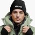 Herren Beanie mit Patch Strickmütze mit Spruch Aufdruck Lustig Nervös Mütze Männer Geschenk Moonworks®preview