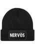 Herren Beanie mit Patch Strickmütze mit Spruch Aufdruck Lustig Nervös Mütze Männer Geschenk Moonworks®preview