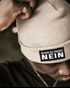 Herren Beanie mit Patch Strickmütze mit Spruch Bevor du fragst - Nein Aufdruck Lustig Mütze Männer Moonworks®preview