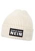 Herren Beanie mit Patch Strickmütze mit Spruch Bevor du fragst - Nein Aufdruck Lustig Mütze Männer Moonworks®preview