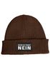 Herren Beanie mit Patch Strickmütze mit Spruch Bevor du fragst - Nein Aufdruck Lustig Mütze Männer Moonworks®preview