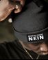 Herren Beanie mit Patch Strickmütze mit Spruch Bevor du fragst - Nein Aufdruck Lustig Mütze Männer Moonworks®preview