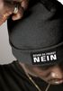 Herren Beanie mit Patch Strickmütze mit Spruch Bevor du fragst - Nein Aufdruck Lustig Mütze Männer Moonworks®preview