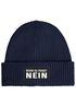 Herren Beanie mit Patch Strickmütze mit Spruch Bevor du fragst - Nein Aufdruck Lustig Mütze Männer Moonworks®preview