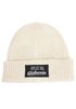 Herren Beanie mit Patch Strickmütze mit Spruch Der tut nix, der will nur Glühwein Aufdruck Lustig Mütze Männer Moonworks®preview