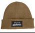 Herren Beanie mit Patch Strickmütze mit Spruch Der tut nix, der will nur Glühwein Aufdruck Lustig Mütze Männer Moonworks®preview