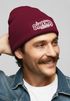 Herren Beanie mit Patch Strickmütze mit Spruch Dorfkind Aufdruck Lustig Mütze Männer Moonworks®preview