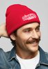 Herren Beanie mit Patch Strickmütze mit Spruch Dorfkind Aufdruck Lustig Mütze Männer Moonworks®preview